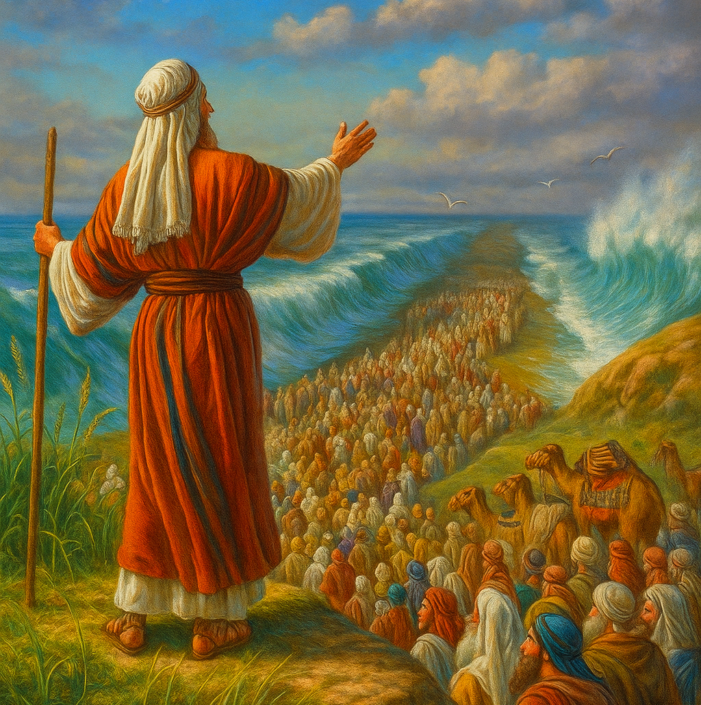 איור של קריעת ים סוף