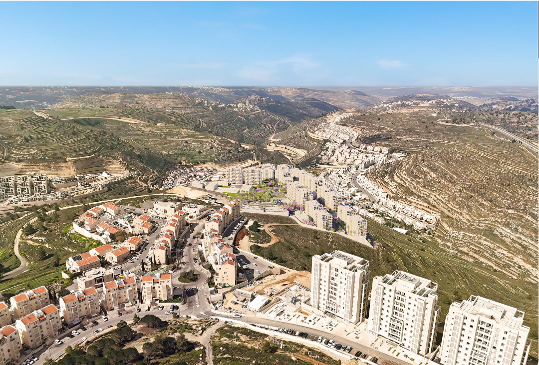 חווית המגורים הציורית ממשיכה גם מחוץ לבית עם פיתוח סביבתי מושקע