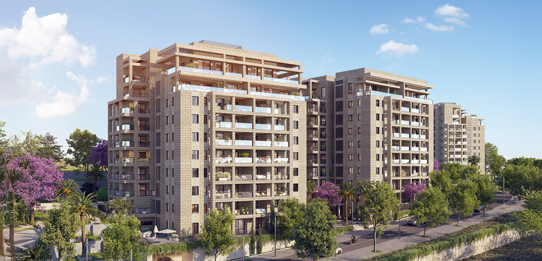 חווית המגורים הציורית ממשיכה גם מחוץ לבית עם פיתוח סביבתי מושקע