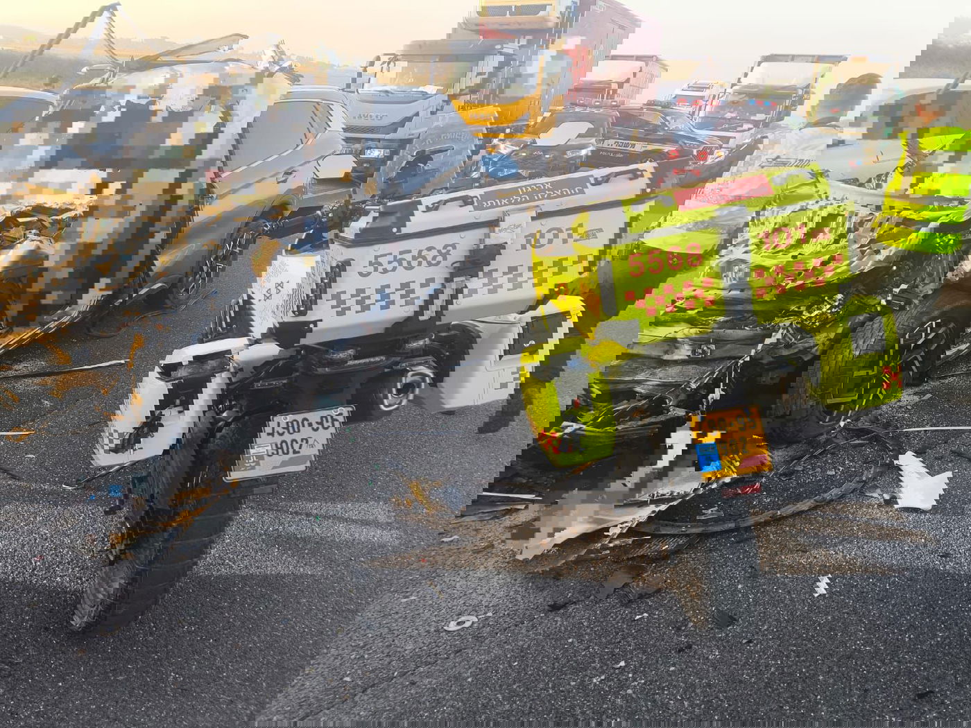 זירת התאונה