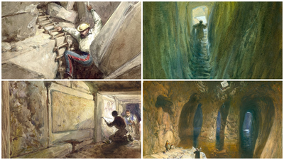 פרי עיטו - איורים מבטן הר הבית של האמן ויליאם סימפסון