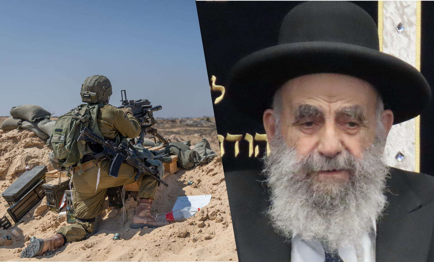 ראש הישיבה הגר"מ צדקה ולוחם בחטיבת חשמונאים