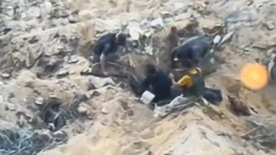 מחבלי חמאס שוכבים במארב 