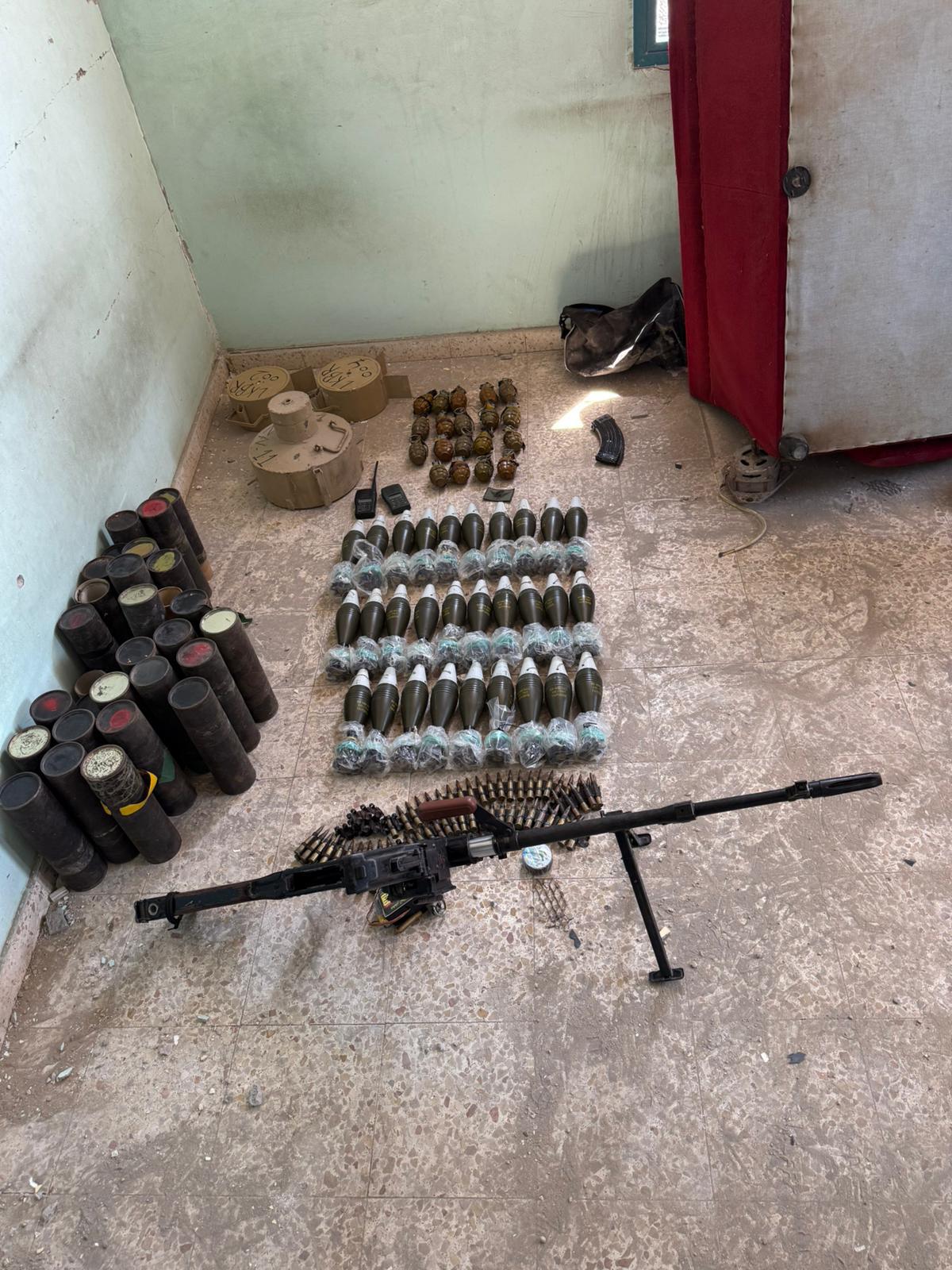 אמצעי הלחימה שנתפסו