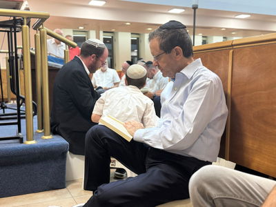 הנשיא בקריאת איכה