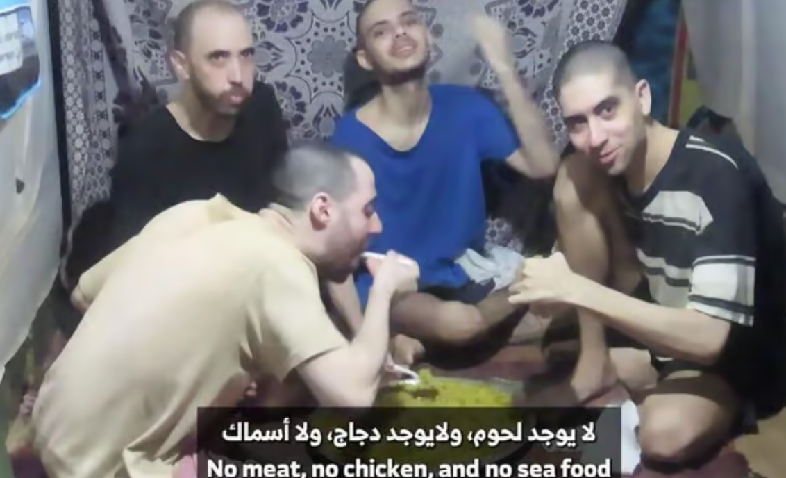 טל שהם במנהרת הטרור בעזה עם עומר, אביתר וגיא