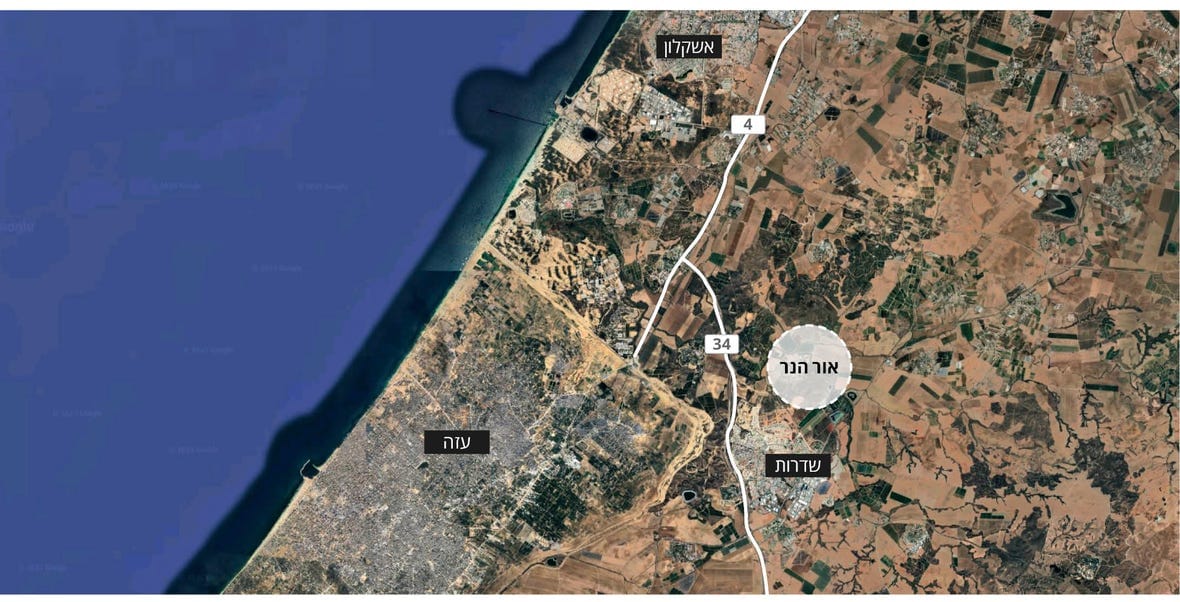 הקרבה של קיבוץ אור הנר לעוטף עזה