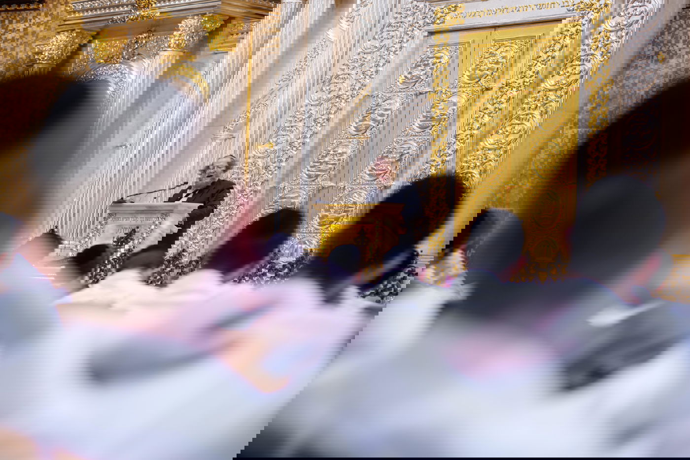 שיחתו של הגרש"ב סורוצקין בהיכל הישיבה בראשון לציון