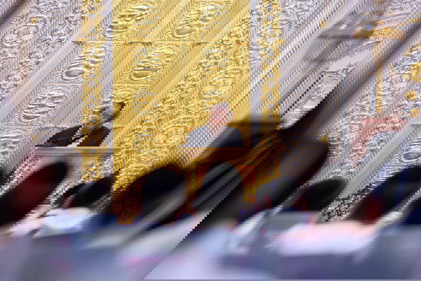 שיחתו של הגרש"ב סורוצקין בהיכל הישיבה בראשון לציון