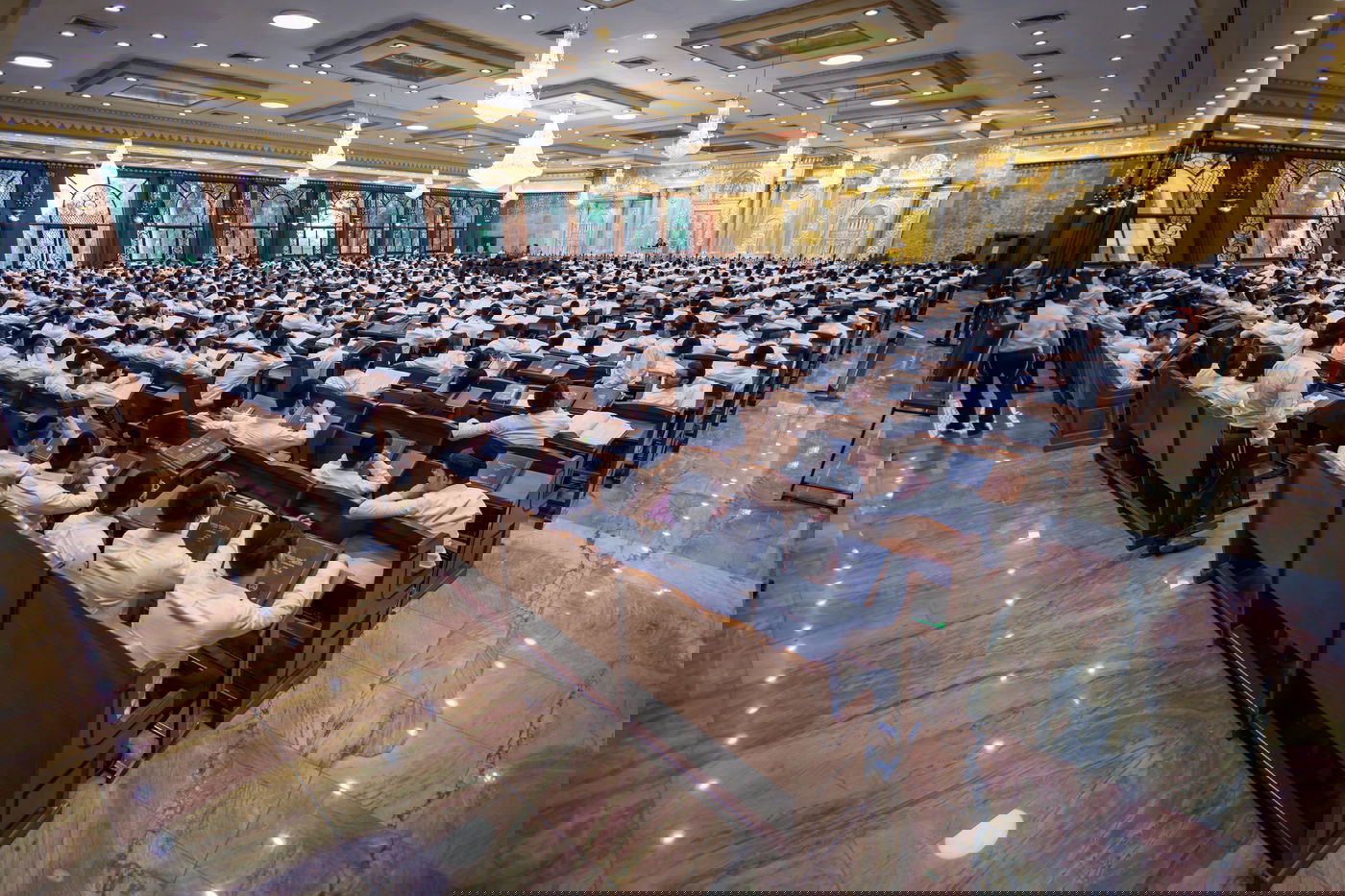 שיחתו של הגרש"ב סורוצקין בהיכל הישיבה בראשון לציון