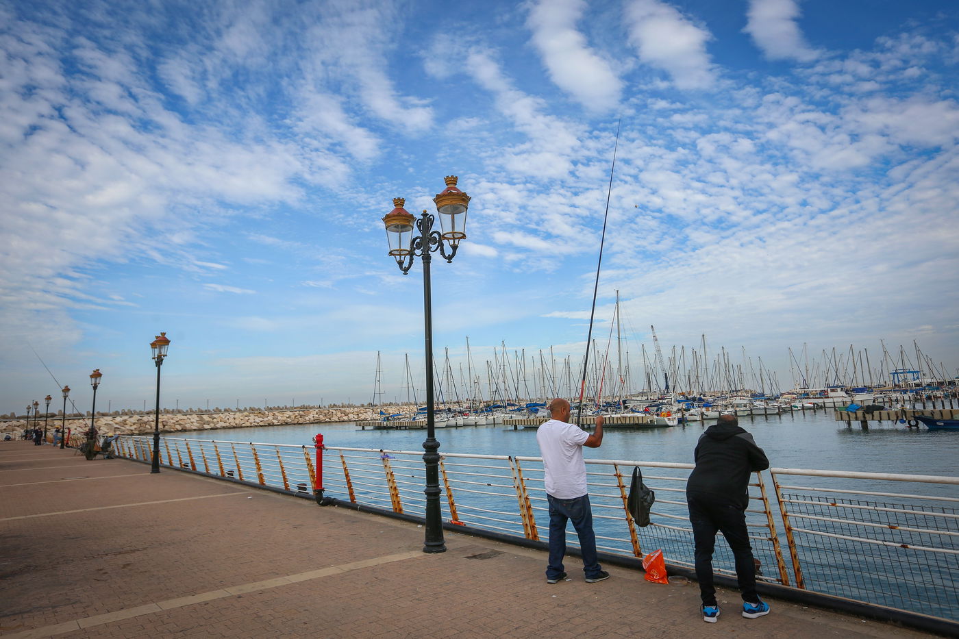 דייגים במרינה באשקלון 