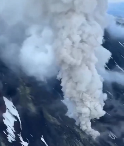 התפרצות הר הגעש בקרשניניקוב - רוסיה