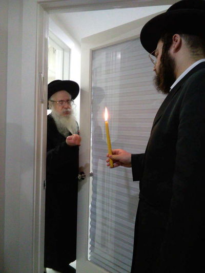 תשעה באב בחצה"ק צאנז קלויזנבורג - בורא מאורי האש