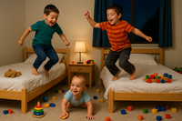 את חולמת על שקט וספה והם באמצע מופע סטנדאפ