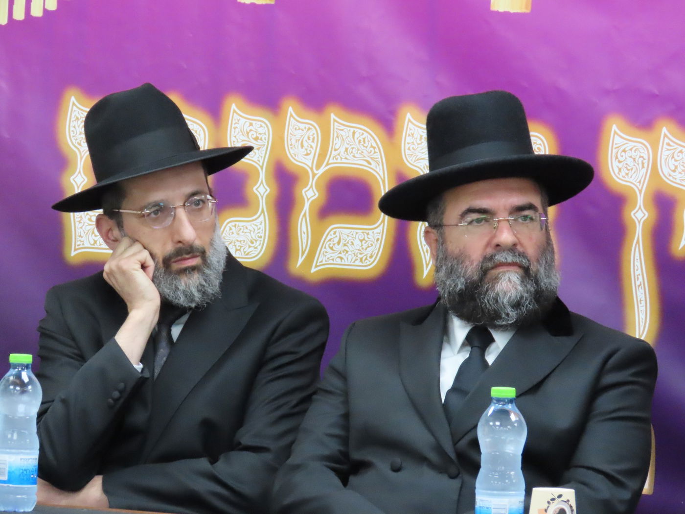 הראשל"צ הגר"ד יוסף במעמד פתיחת ישיבות בין הזמנים בקרית גת