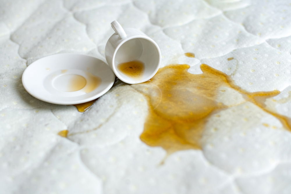 הרגע המעצבן בו נשפך כוס קפה על מזרן