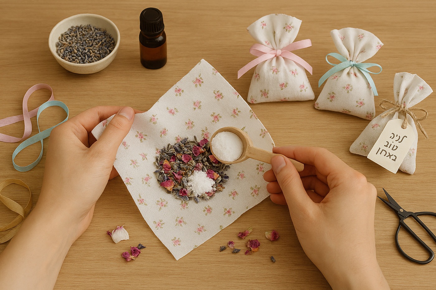 ריחן שקיקי בד רומנטי