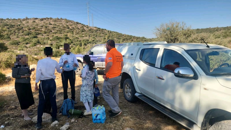 חילוץ משפחה חרדית בגוש עציון 