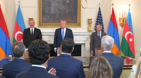 אזרבייג'ן וארמניה בחתימת ההסכם עם טראמפ