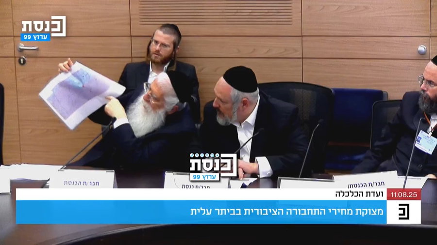 מאיר פרוש בדיון בוועדת הכלכלה