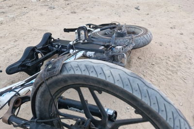 האופניים בזירת התאונה