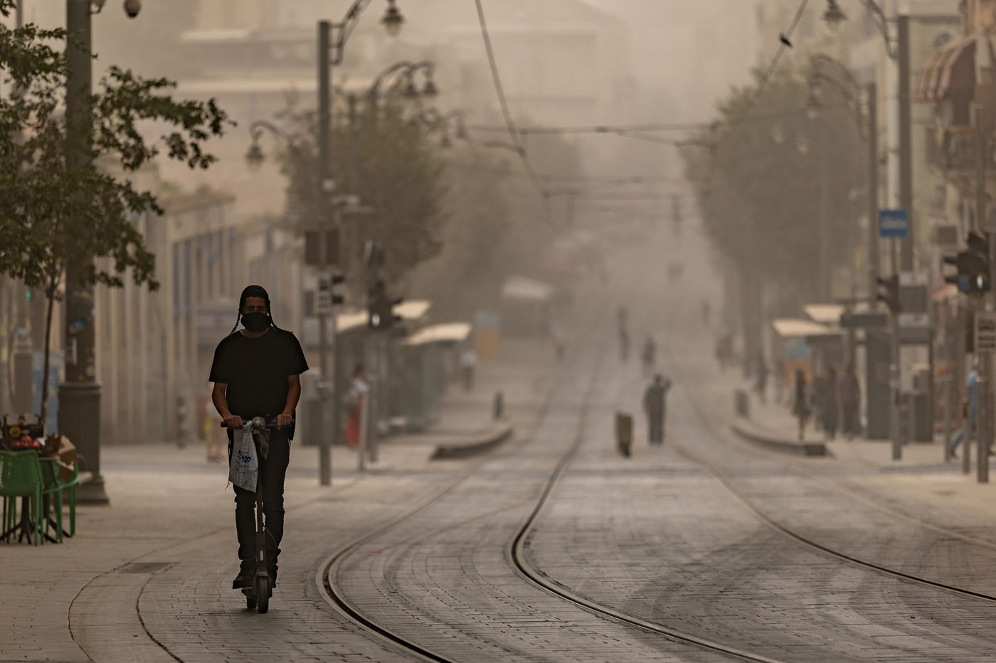 האובך היום בירושלים