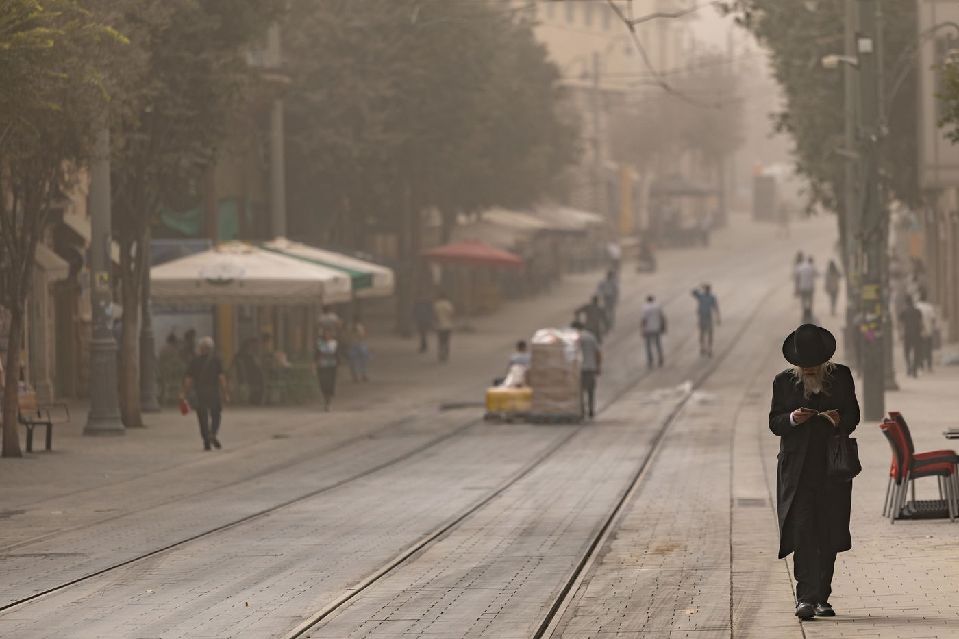 האובך היום בירושלים