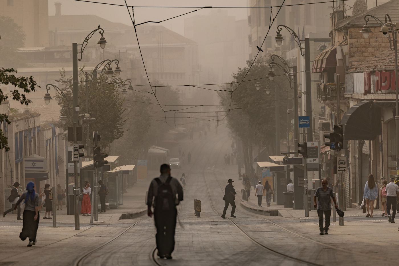 האובך היום בירושלים