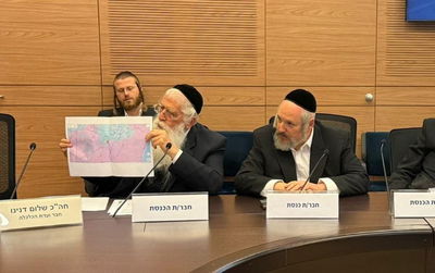 ח"כ מאיר פרוש וראש העיר מאיר רובינשטיין בדיון