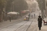 האובך אמש בירושלים