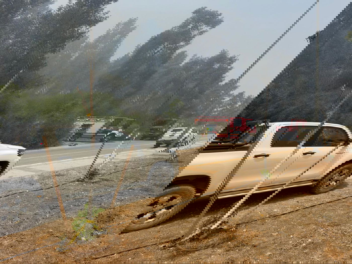 בחסות הרוחות והחום | שריפה גדולה מתפשטת ליד בית שמש 