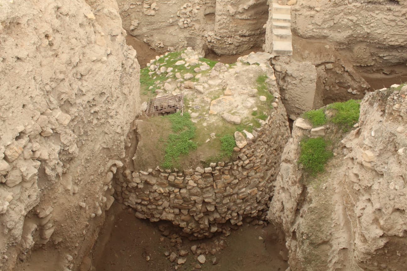 שרידי בית חומה. אולי של רחב