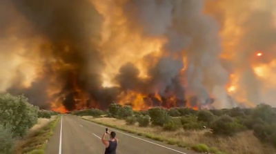 אירופה בוערת: סופת ברקים יבשים בספרד הביאה לשריפות ענק - אלפים פונו
