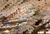 כתב העיתון הדתי-צהל"י 'מחניים' דוד קוליץ מסיר את השלט בהוראת הזקן