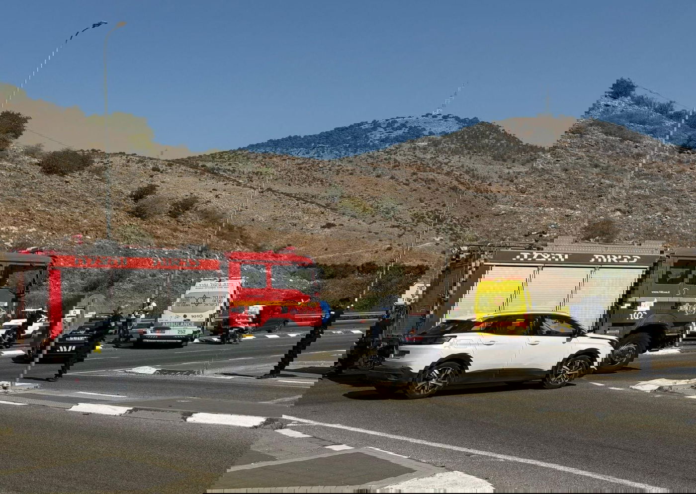 זירת התאונה