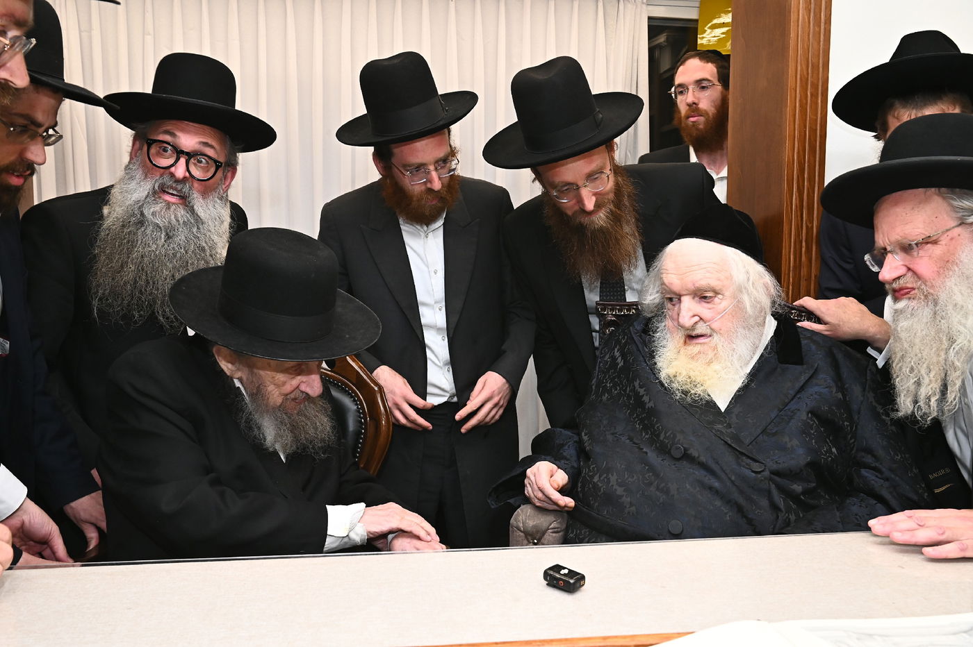 הגר"ד לנדו בביקור אצל הגר"מ שטרנבוך