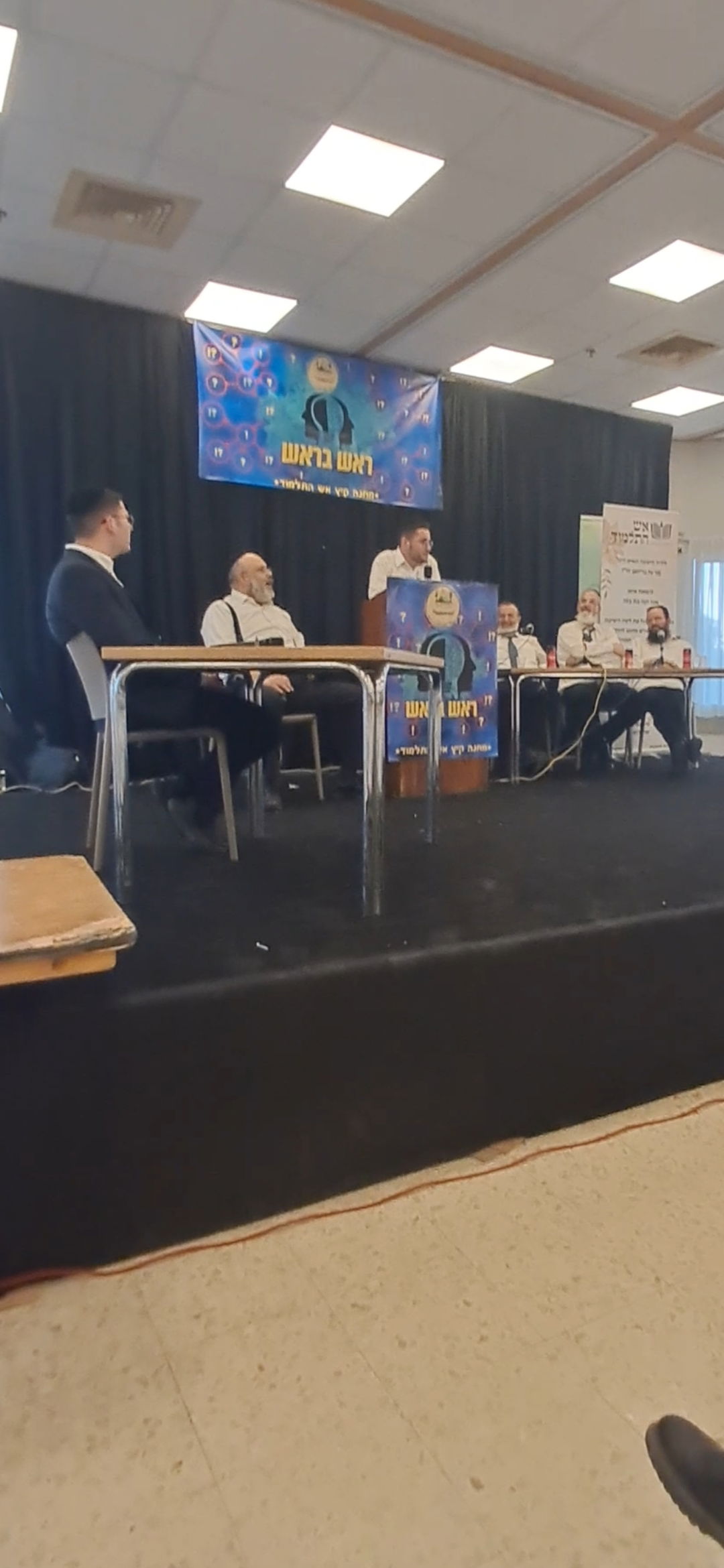 הקעמפ של ישיבת 'אש התלמוד' בכפר הנופש אלמוג למרגלות צפון ים המלח