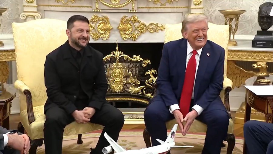 טראמפ וזלנסקי הערב