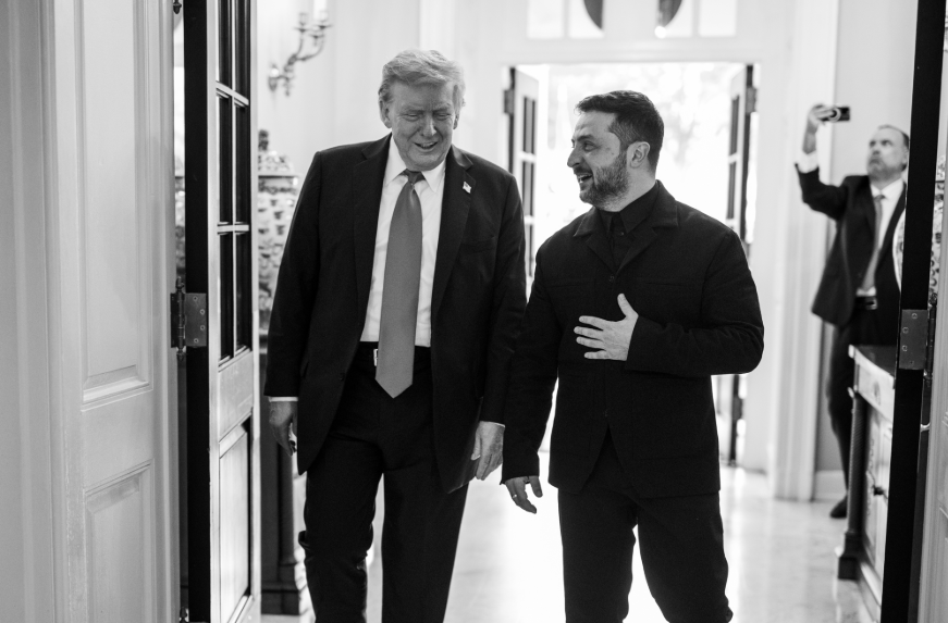 טראמפ וזלנסקי, אמש