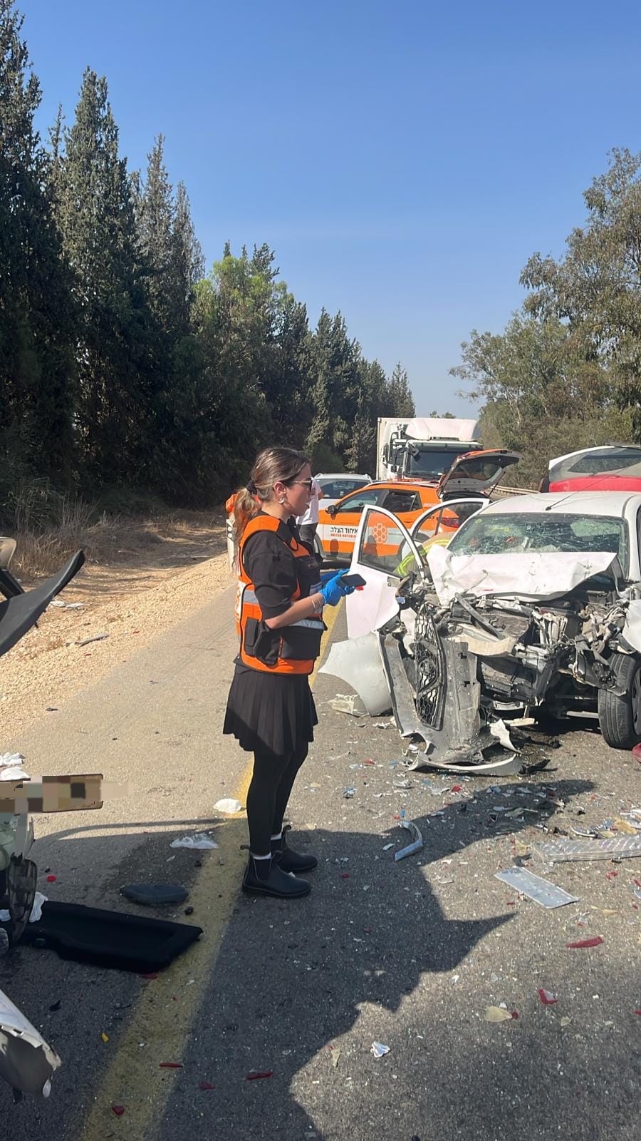 זירת התאונה