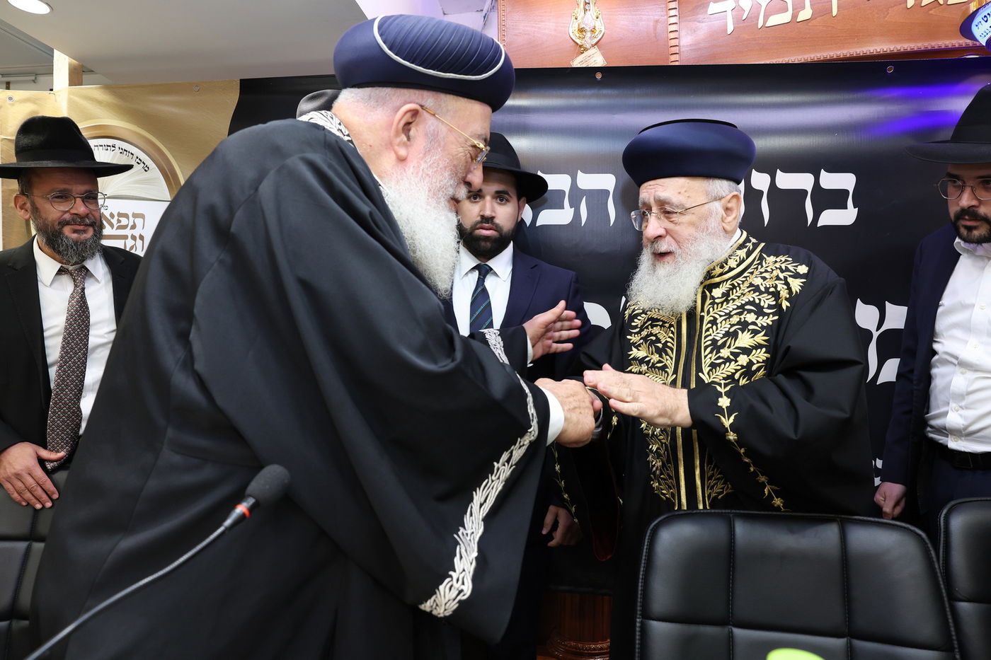 הראשלצ"ים הגר"י יוסף והגרש"מ עמאר במעמד