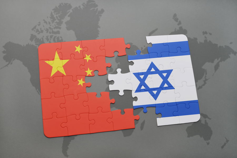 דגלי ישראל וסין