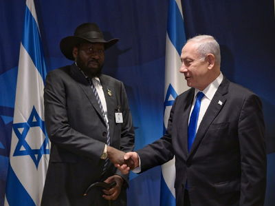 נתניהו עם קיר במהלך כינוס עצרת האו"ם בניו יורק 2023