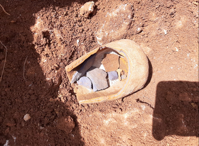 מטמון כסף ממראס א-דין, בערך משנת 600 לפני הספירה