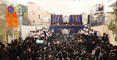 הנחת אבן הפינה בסאטמר ירושלים