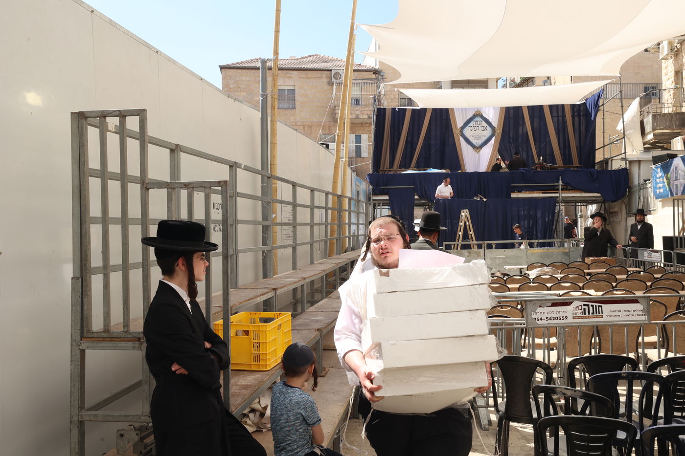 הנחת אבן הפינה בסאטמר ירושלים