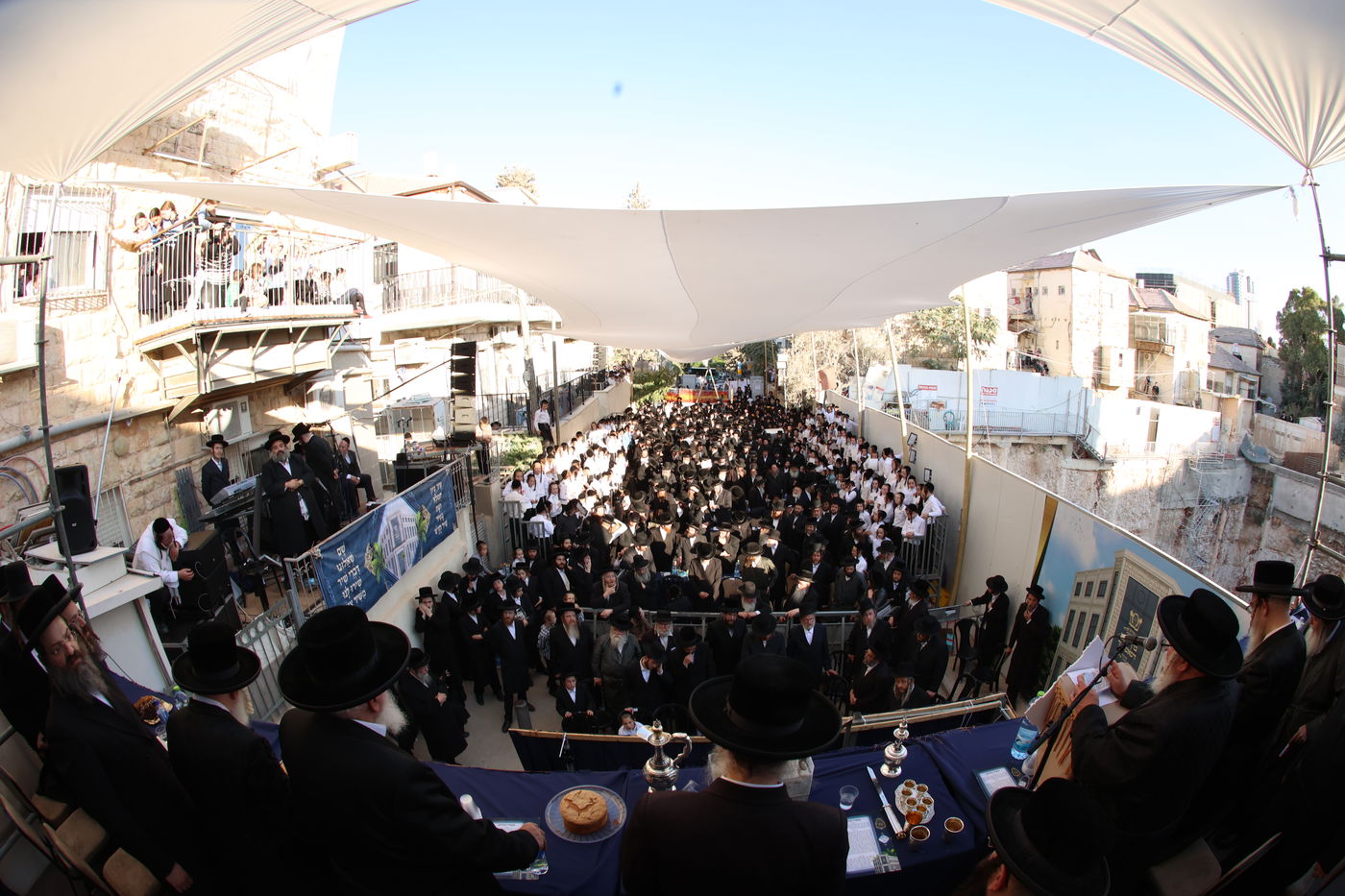הנחת אבן הפינה בסאטמר ירושלים