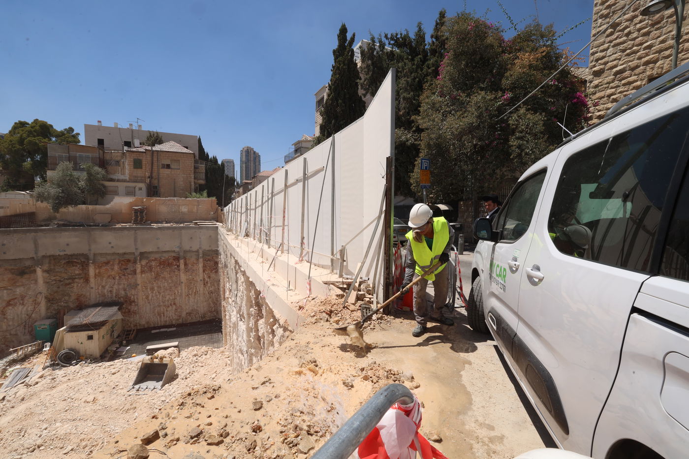 הנחת אבן הפינה בסאטמר ירושלים