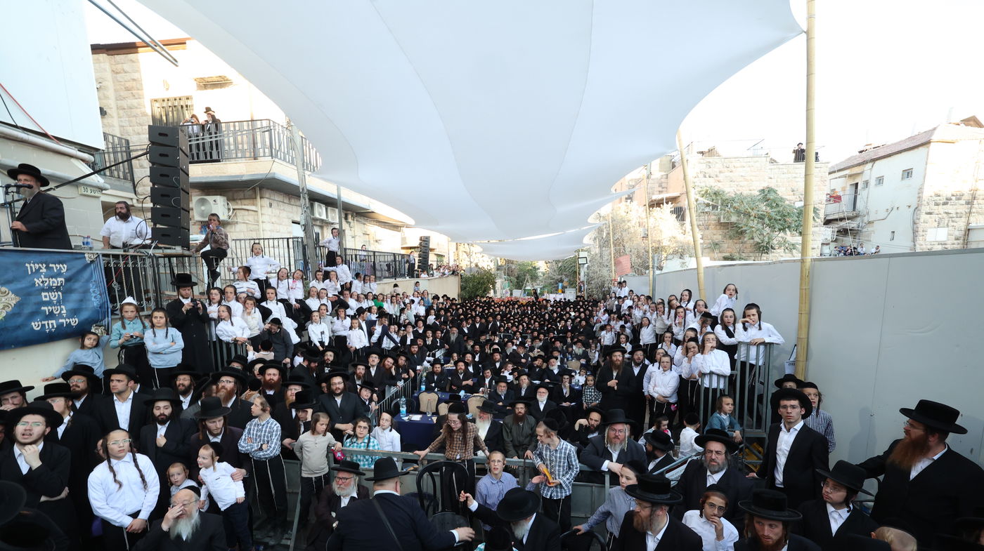 הנחת אבן הפינה בסאטמר ירושלים