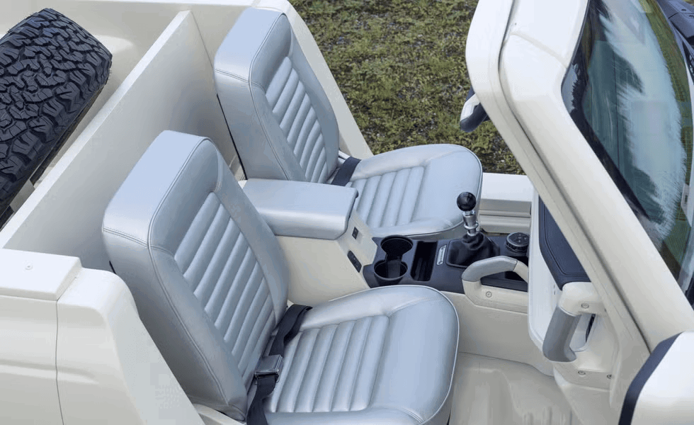 בעיצוב נוסטלגי - פנים הרכב